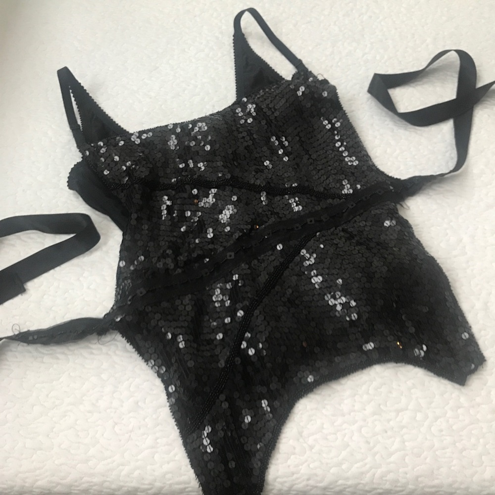 Dolce & Gabbana Sequin Bustier Corset Top